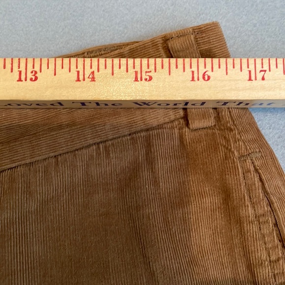 Bills Khakis Corduroy Pants Mens 34 Unhemmed Plain Front Standard Fit Brown Flaw - Picture 10 of 16